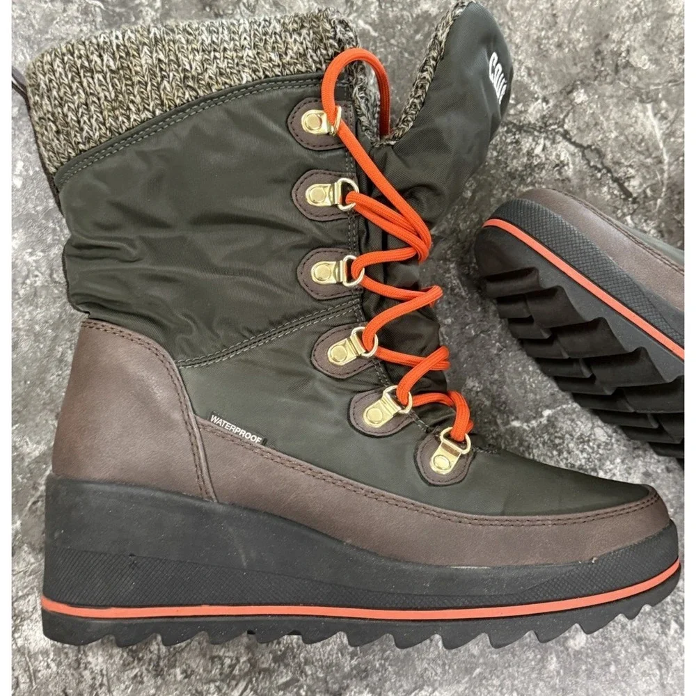 Cougar Womens Layne Hidden Wedge Waterproof Boots Lined Sz‎ 8M